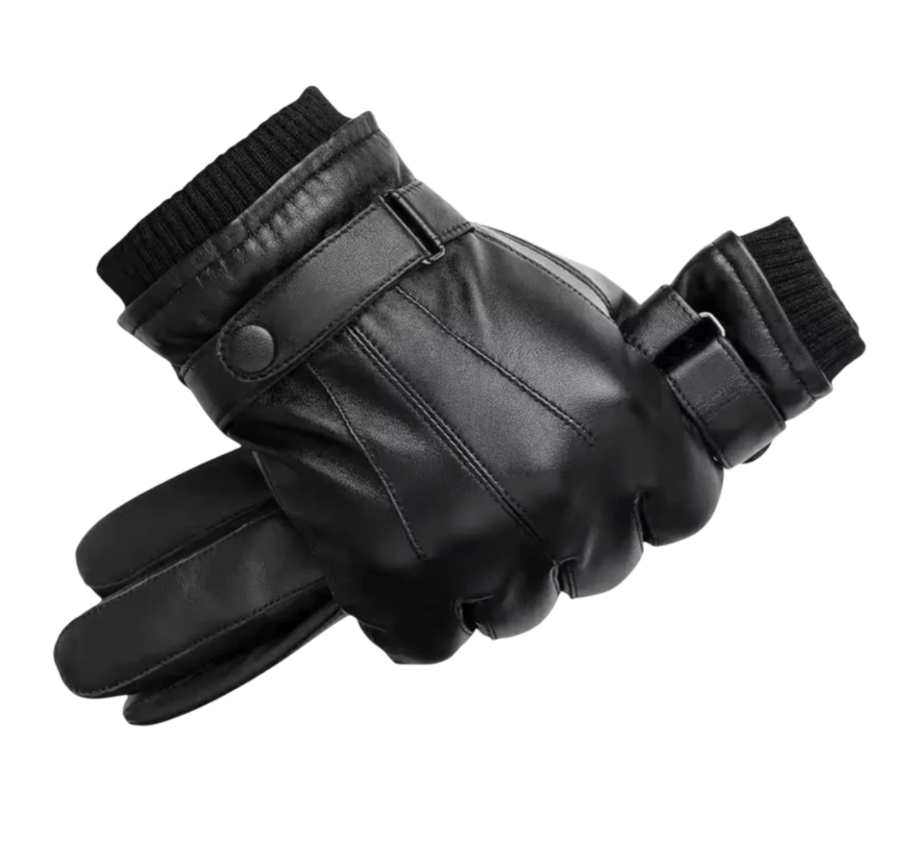 GUANTES DE CUERO OLD NOIR