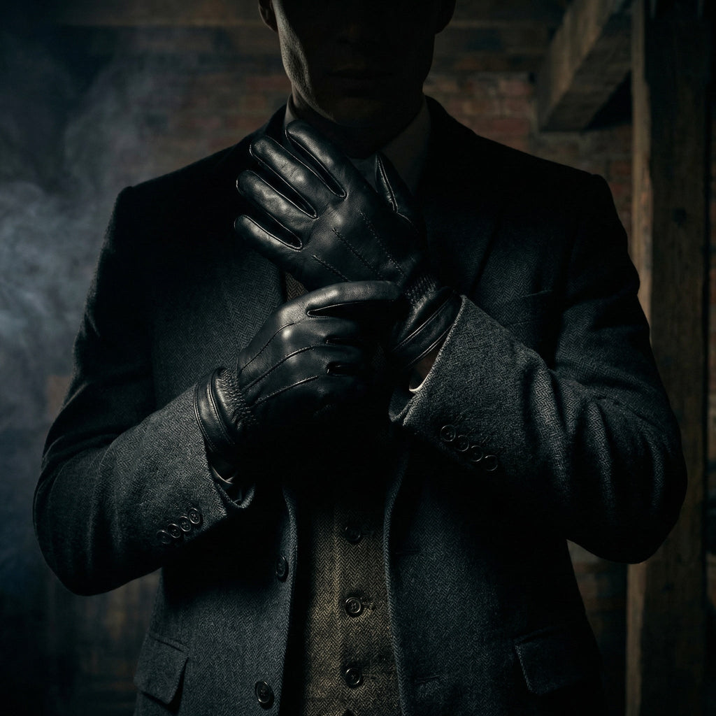GUANTES DE CUERO OLD NOIR